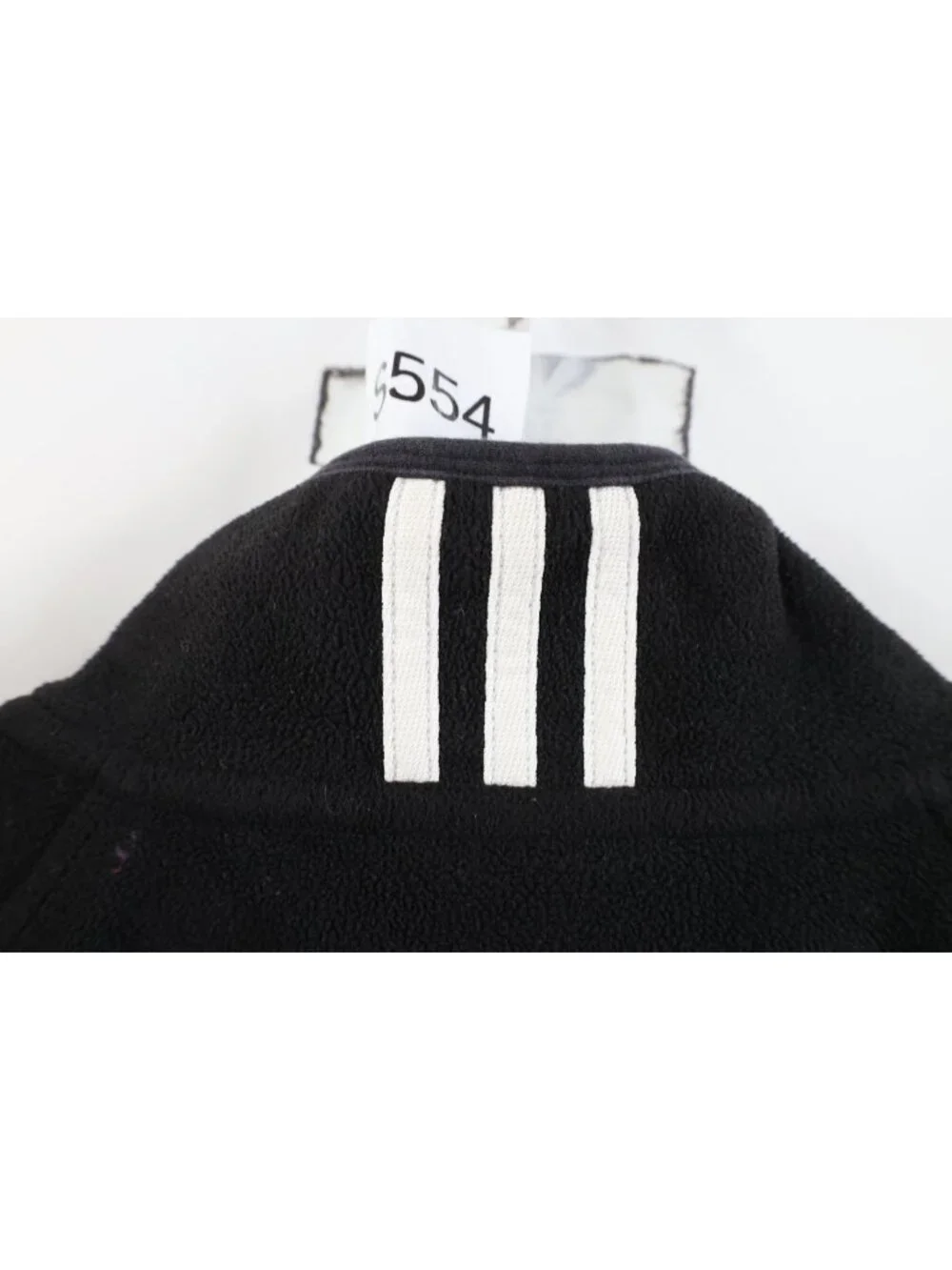 Vintage 90s Y2K Adidas Golf Mens Small Faded Spell Out 1/4 Zip Fleece Sweater